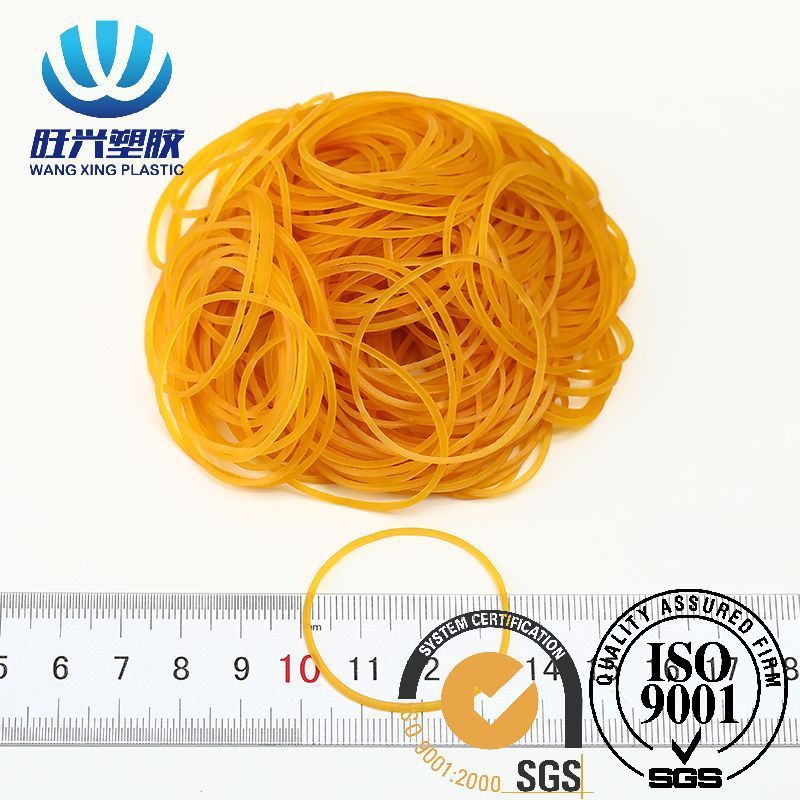 Customizable Vietnam high elastic color natural rubber band office packaging bundled yellow transparent rubber ring wholesale