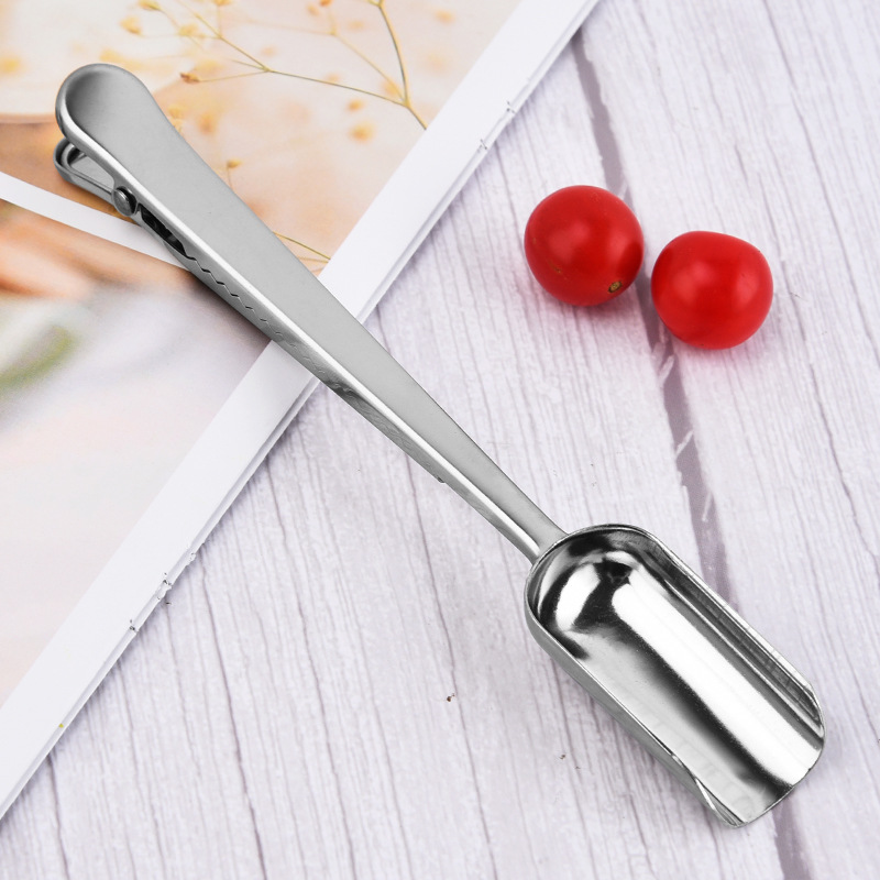 В наличии оптовая столовая ложка из нержавеющей стали, аксессуары для чайного набора, портативная чайная ложка, многофункциональный зажим для чая