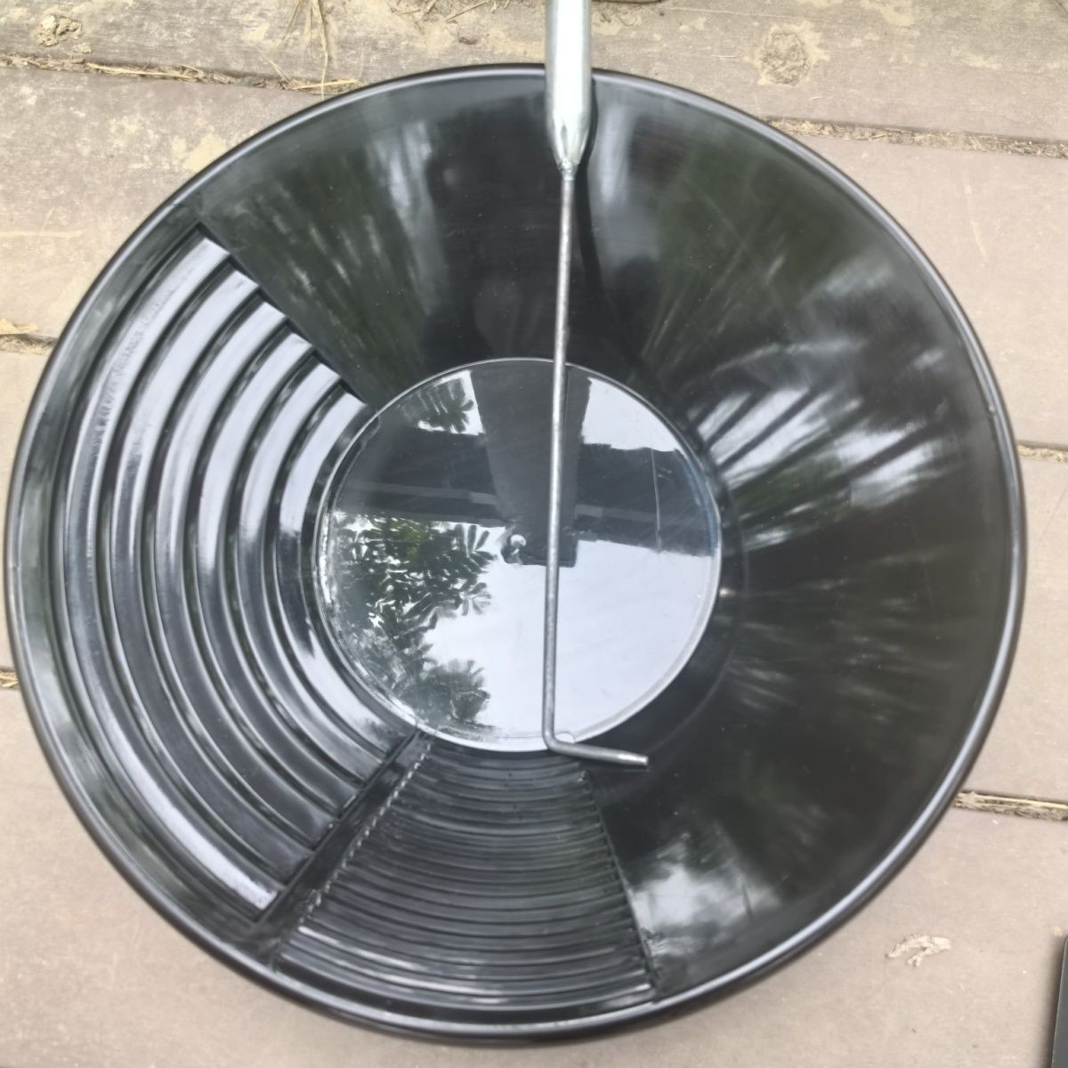 Diameter 38cm Thickened Gold Shaking Tool Three-Piece Set Handmade Gold Shaking Gold Washing Hand Panel