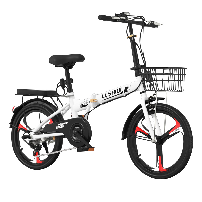 Installation-free folding bicycle 20 inch 22 men's and women's light portable variable speed bicycle for primary and secondary school students and teenagers