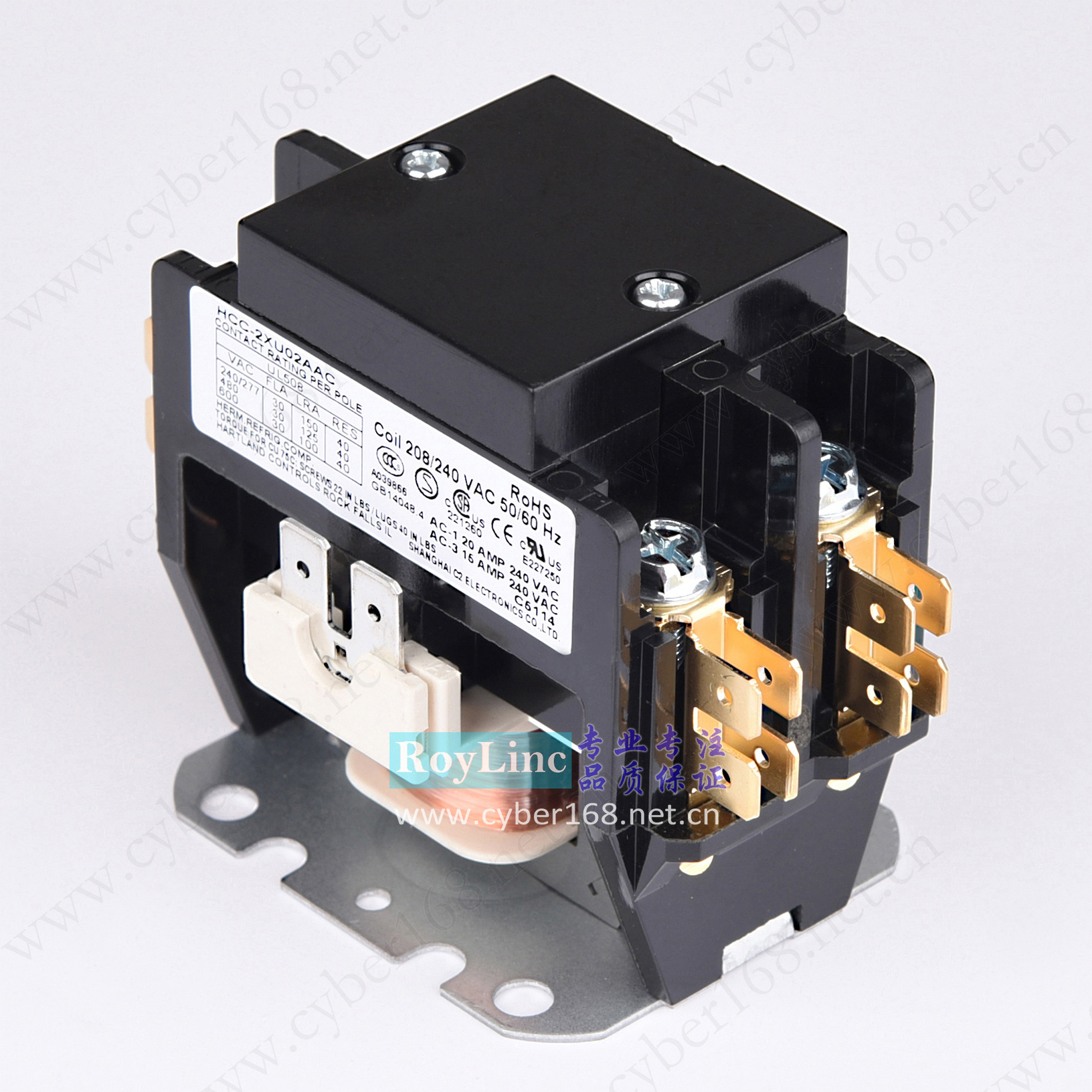 208V-240V 30A HCC-2XU02AAC BipolAr Two Pole Air Conditioning HeAt Pump Ice MAker Ac ContActor