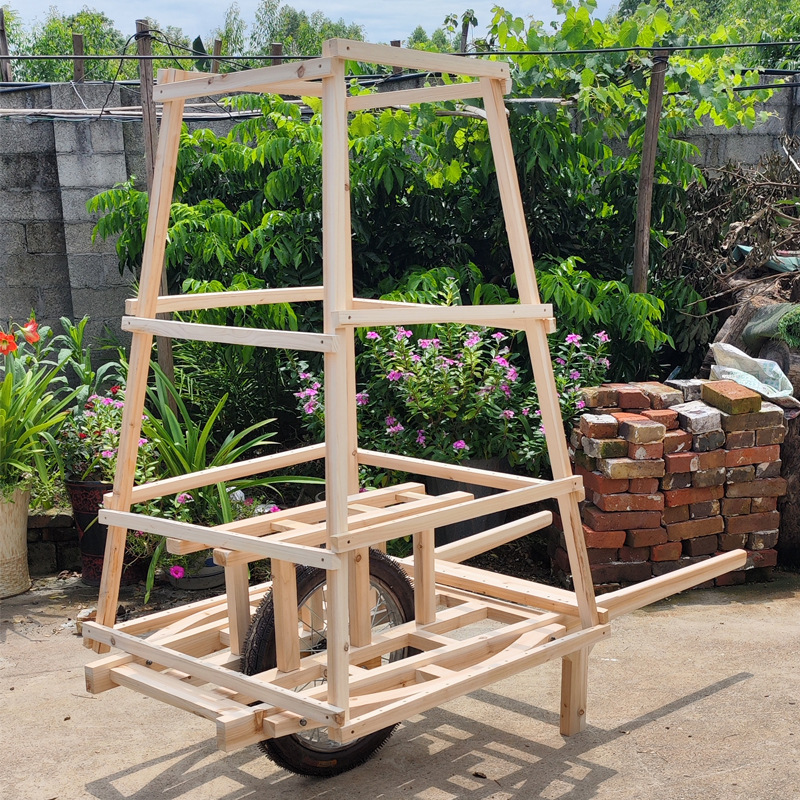Traditional Cart, Peddler, Traditional Mobile Dragon Lantern, Festive Cart, Cultural Cart, Traditional Intangible Cultural Heritage Lantern, Folk Culture Fish Lantern