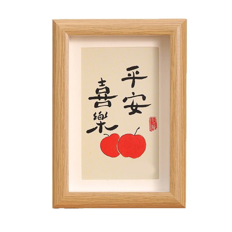 Wooden Hollow Photo Frame Empty Frame 5inch 6inch Small Photo Frame 8inch A4 Table Accessible Luxury High-End Calligraphy Cultural and Creative Picture Frame