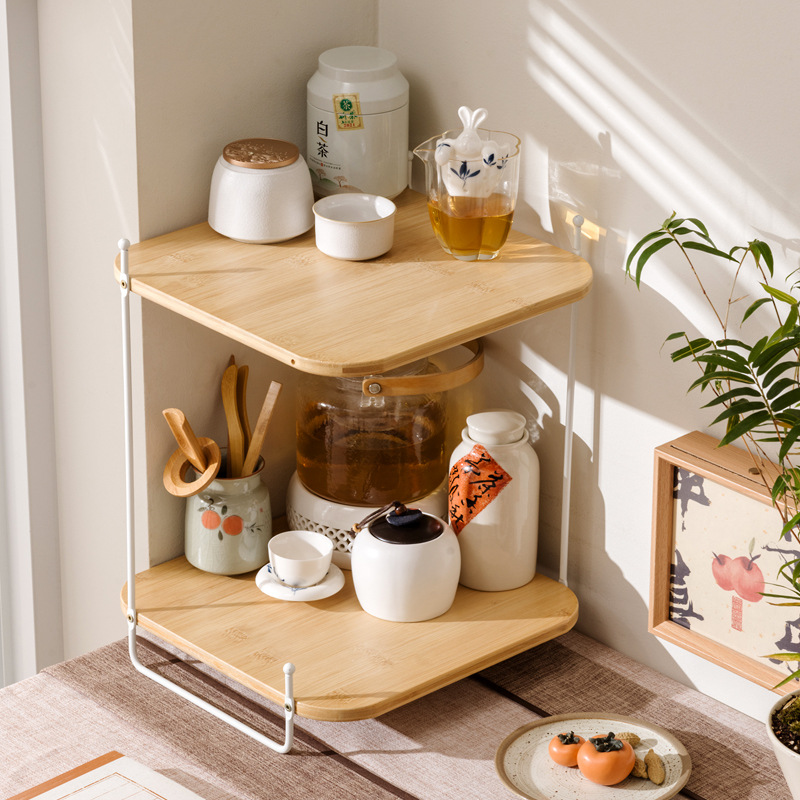 Corner Cup Rack Corner Cup Storage Rack Bar Table Mug Cup Tea Cup Placement Rack Corner Vintage Cup Rack