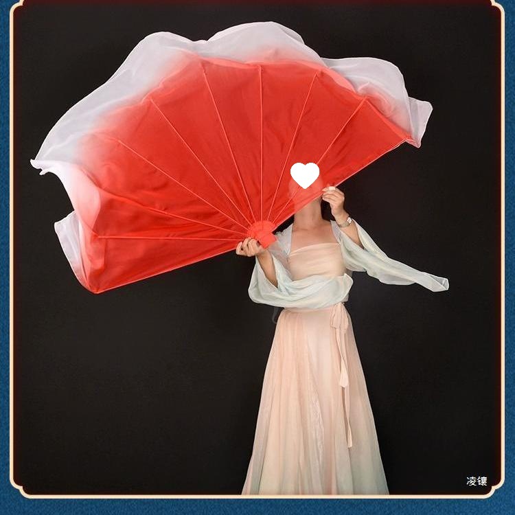 Cartilage fans Spring Festival Gala, thousands of lights, big fans, thousands of colors, opening dance stage props, fishbones, dancing fans