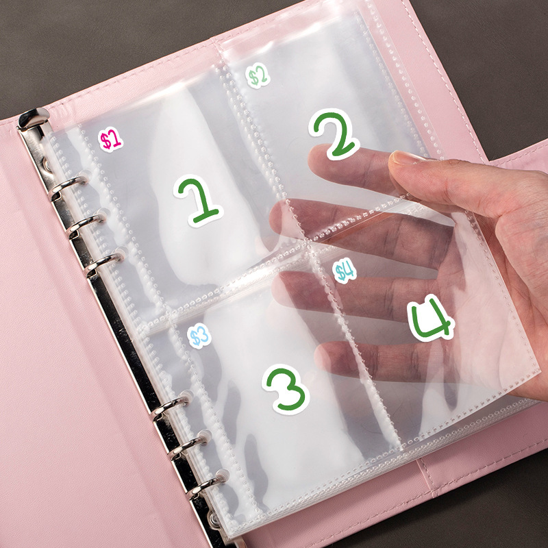 100EnvelopeChallenge loose-leaf 100-day couple challenge cash envelope budget saving savings book