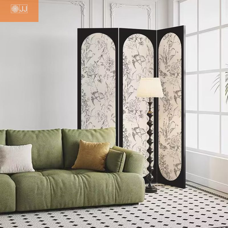 New Chinese Cream Style Removable Partition Living Room Bedroom Dining Room Sofa Decoration Foldable Simple Screen Partition