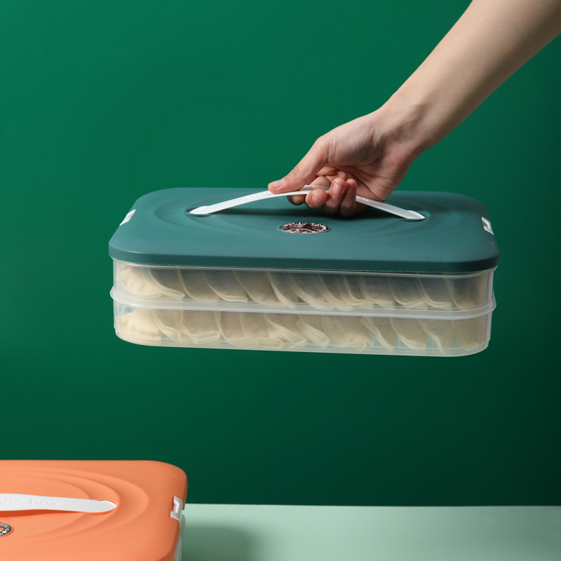Multi-layer Dumpling Box Household Food-grade Kitchen Storage Box Refrigerator Finishing Artifact Wonton Box Fresh-keeping Quick-frozen Special