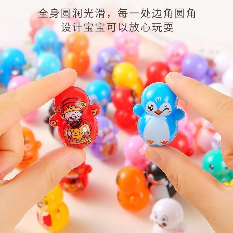 Tiktok with cartoon mini tumbler Santa Claus jingle snowman desktop game children's toys wholesale