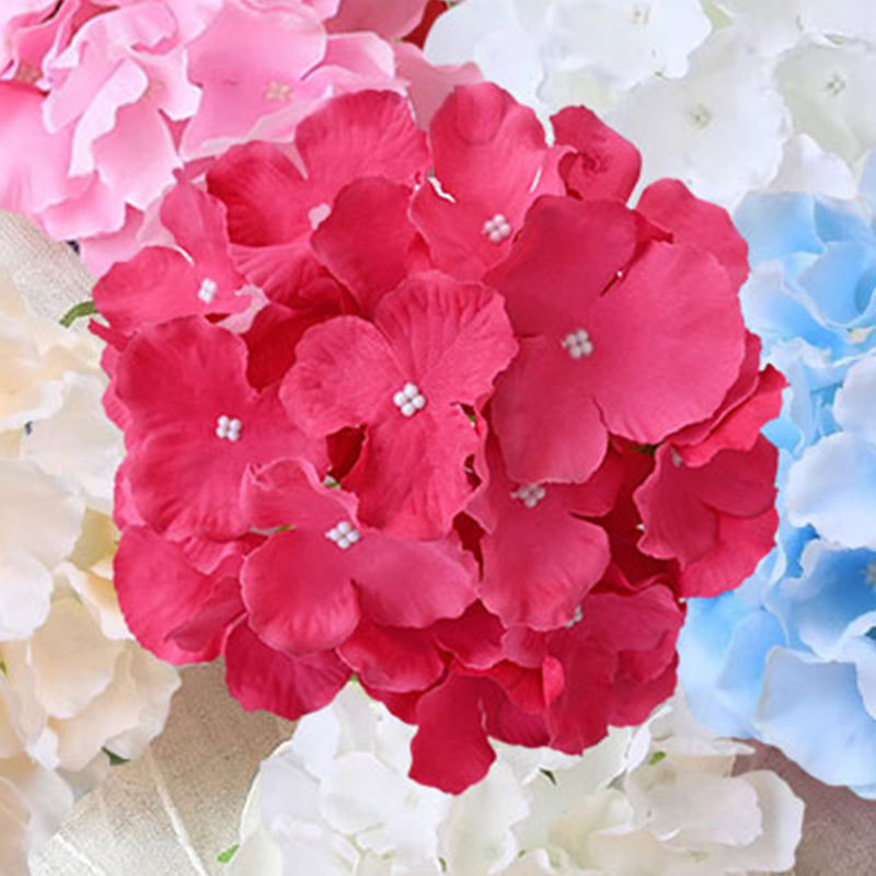Artificial Hydrangea DIY Flower Heads 27 for Wedding Scene Decoration, Wedding Decoration, Photography Bouquet Wholesale, Aisle Flower Arrangement Wreath