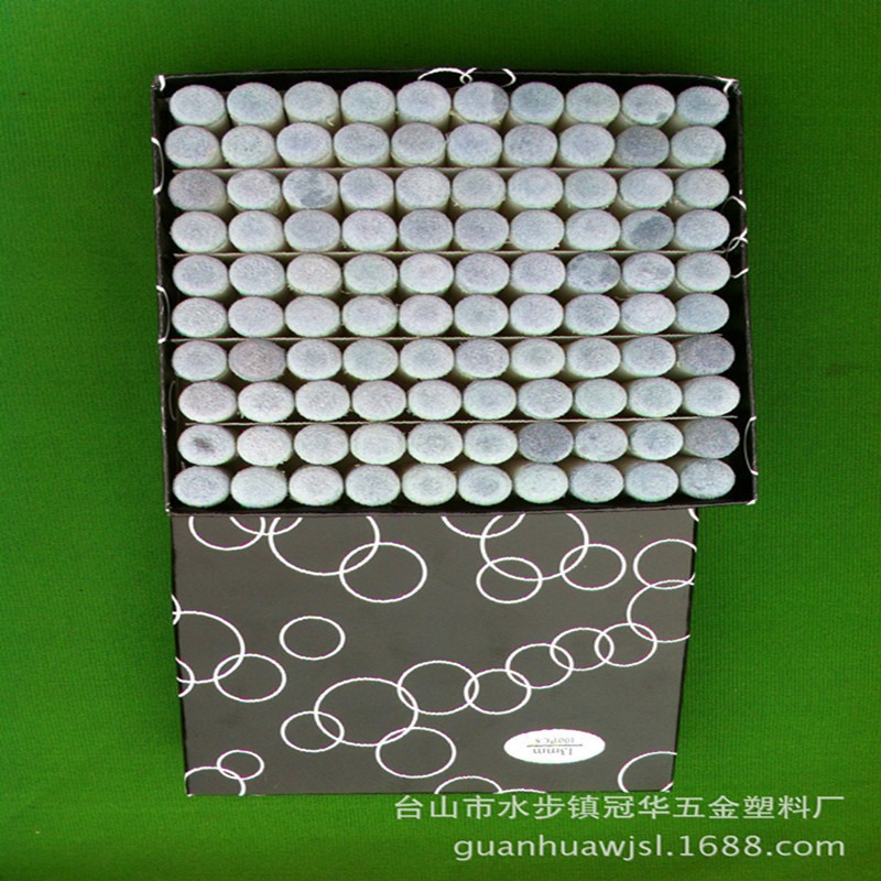 Factory Direct Supply Billiard Cue Billiard Gun Head Supplies Accessories 13mm Nylon Pipe Rod Tip Blue Leather Head