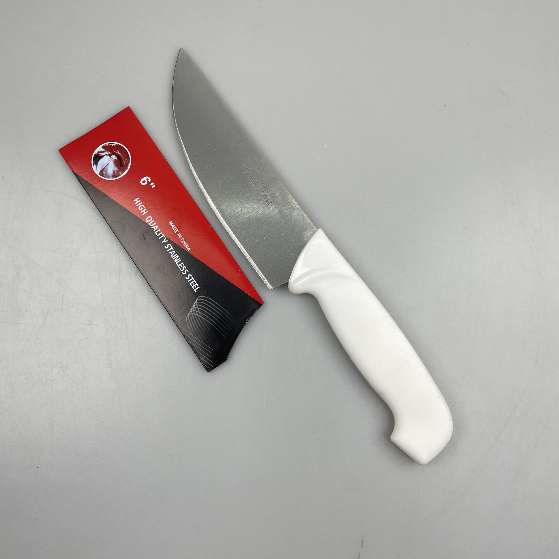 White Handle Chef's Knife Color Box Paper Sleeve Packaging Can Be Laser Logo Factory Direct Sales Wholesale South American and North American Knives