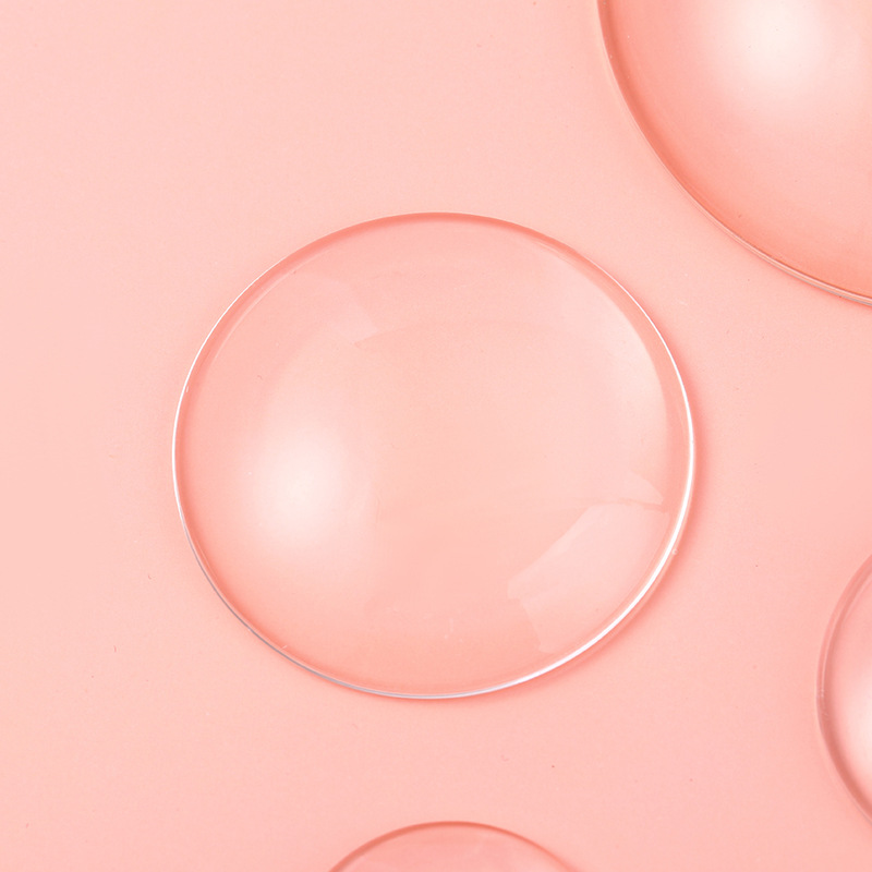 Time Gem Glass Patch Round Refrigerator Magnet White Embryo Manicure Color Plate Beanie Nail Patch Doll Eye Pupil