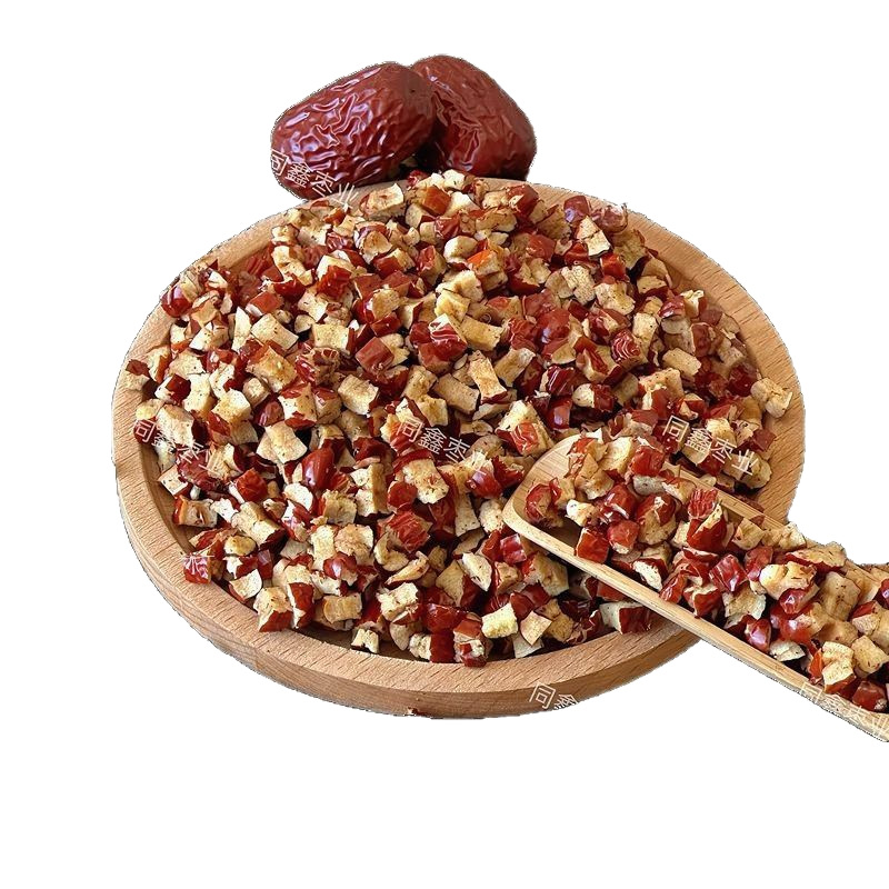Ready Stock Xinjiang Red Date Cubes, Red Date Granules for Bazhen Cake, Specifications 5mm 7mm 10mm