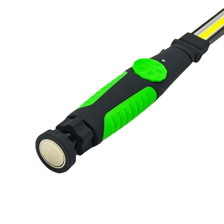 Cross-Border Car Repair and Inspection Light Led Foldableing Flashlight Rechargeable Portable Magnet Cob Strong Light Strip Work Light