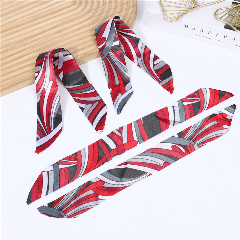 New Style High-grade Elegant and Simple All-match Silk Scarf with Red Envelope
