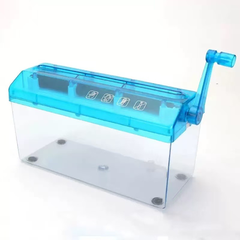 Hand-Cranked Paper Shredder A4A6 Small Strip Shredder Financial Notes Classy Confidential Office Document Desktop Paper Shredder