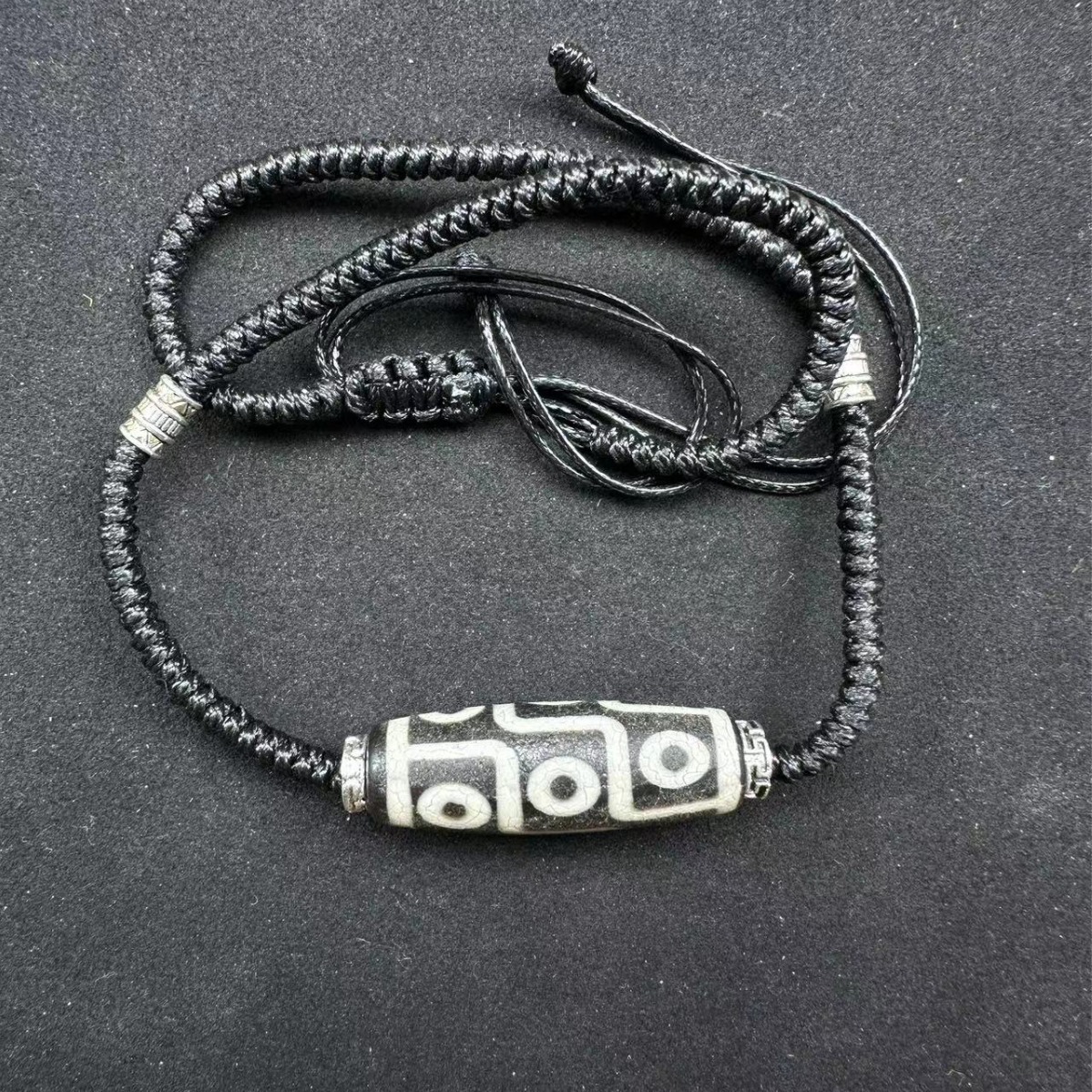 Wholesale Natural Agate Xizang-Style Antique White Old Cracked Nine-Eyed Dzi Bead Pendant Bodhi Loose Beads Accessories