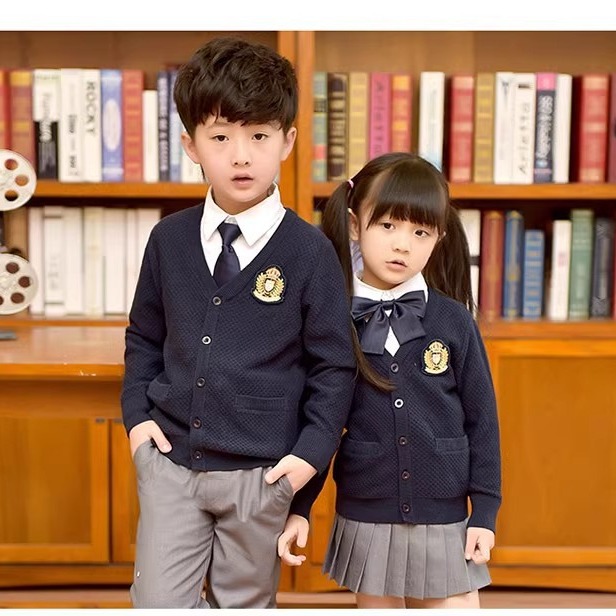 British Preppy Style Kindergarten Uniforms, Junior High School and Primary School Uniforms, Suit, Plate, Drawings and Samples, Processing and Customization