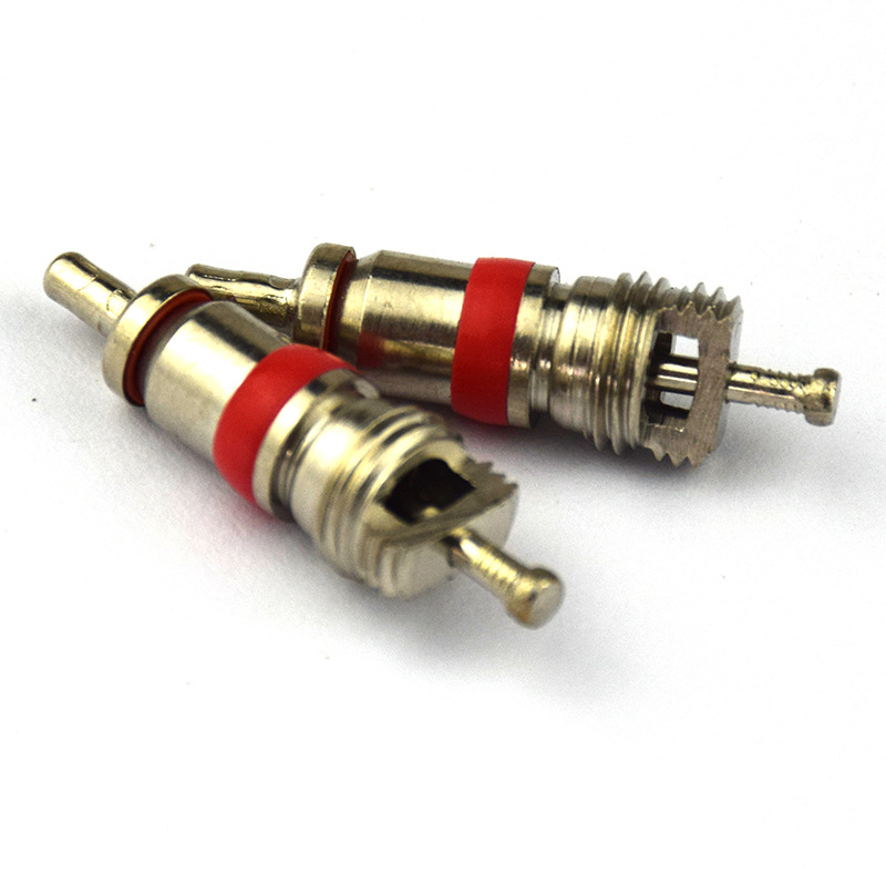 Automobile motorcycle bicycle tire American valve core zinc alloy material