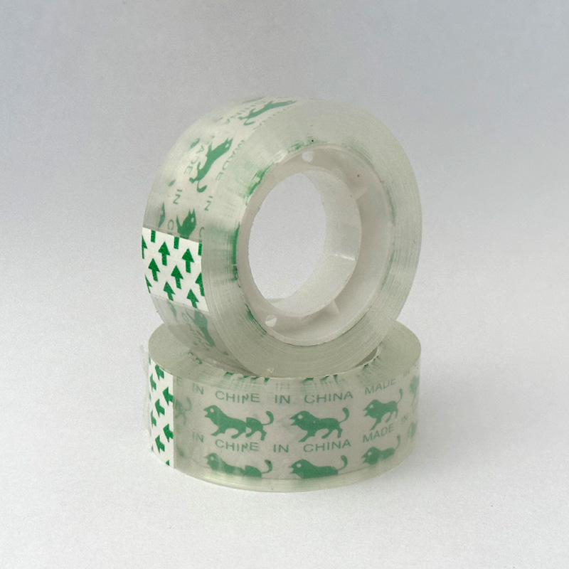 Transparent stationery small tape floral tape student office tape width 1.0/1.2/1.5/1.8 whole Box Wholesale