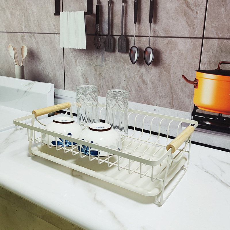 Japanese-style Kitchen Dish Rack Table Top Dish Cabinet Water Filter Storage Rack Dish Storage Basket Dish Rack