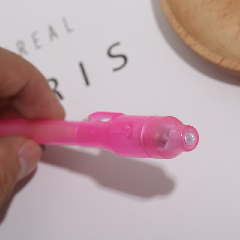 Spot plastic big head LED lamp magic toy multi-function banknote checking advertising ultraviolet UV invisible fluorescent pen