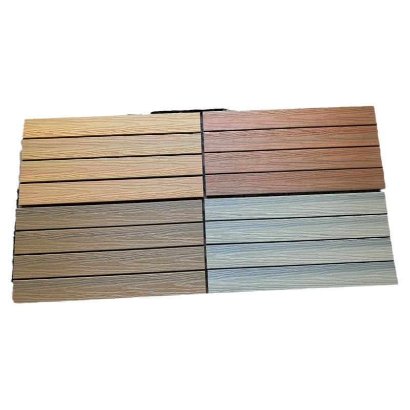 Outdoor Courtyard Terrace Balcony Plastic Wood Flooring Self-Laying Splicing Waterproof Anti-Corrosion Moisture-Proof Environmentally Friendly Wear-Resistant Plastic Wood Flooring