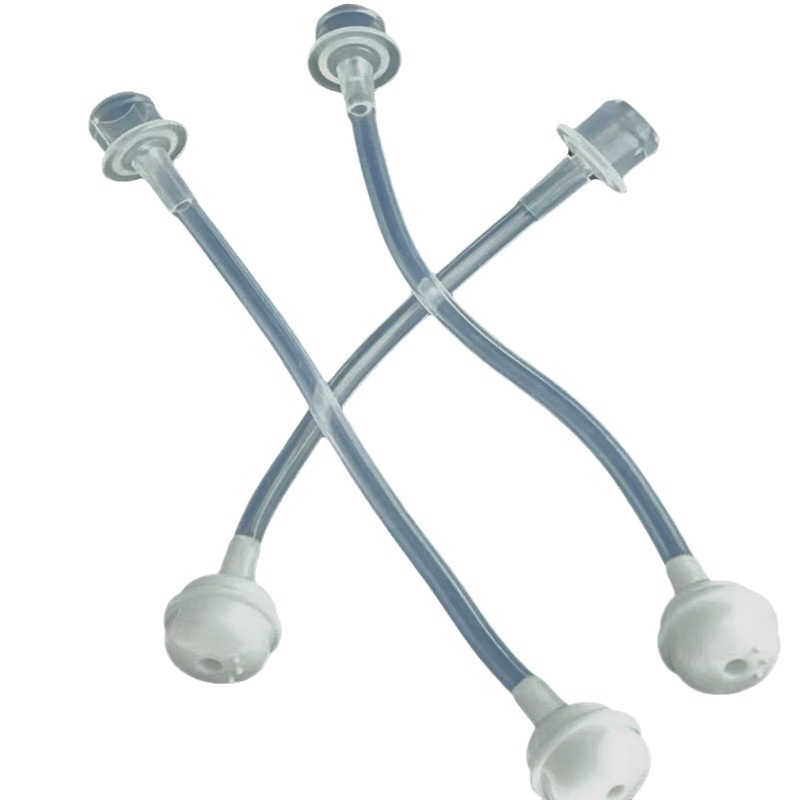 Silicone Straight Tube Hose PP Bead Adapter Gravity Ball Straw Bottle Tube Converter Children's Water Cup Fittings Straw