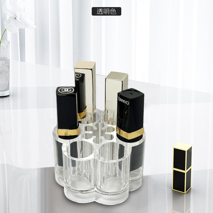 Love Plum Blossom Lipstick Display Rack 9-Grids Nine-Square Grids Lipstick Storage Rack Mini Tool Storage Box Transparent