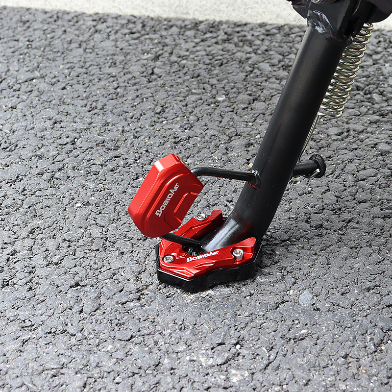 Suitable for Niu F400T Side Support, Enlarged Base Side Support, Heightening Anti-Slip Pad Auxiliary Block, Electric Vehicle Modification