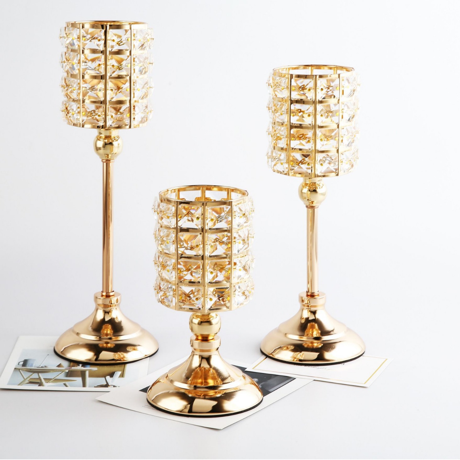 Скандинавские инс подсвечники украшения кристальные столовые украшения легкая роскошь свадебные реквизиты