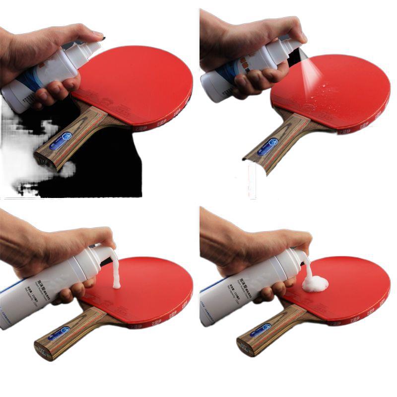 Table Tennis Racket Rubber Cleaner, Viscosity-Increasing Set, Care and Maintenance Liquid, Cleaner, Sponge Wipe, Foam-Type Tackifier