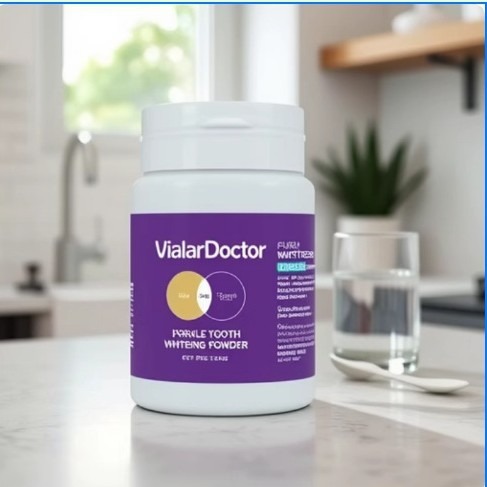 Tooth Powder Wholesale Vialardoctor Purple Whitening Teeth Removes Stains Fresh and Long-Lasting Cross-Border Trade Gum Protection