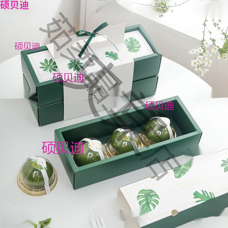 Упаковочная коробка Qingtuan, коробка для суфле, переносная упаковочная коробка, упаковка подарков Green Mori