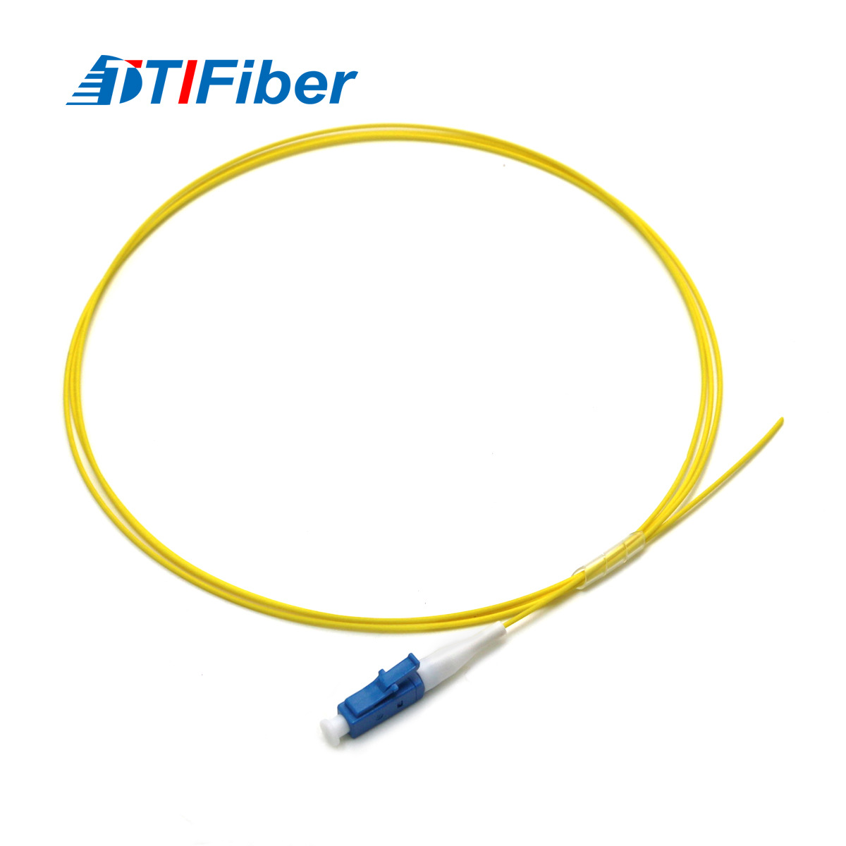 LC/upc ECC telecom-grade Gigabit single-mode OS1 OS2 yellow tight pack 0.9mm optical cable pigtail
