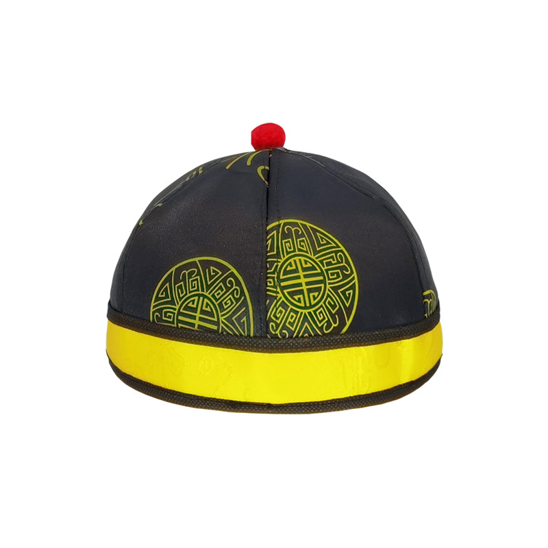 Shou hat men's melon hat Tang suit shroud funeral supplies manufacturers wholesale White supplies men's and women's funeral hat