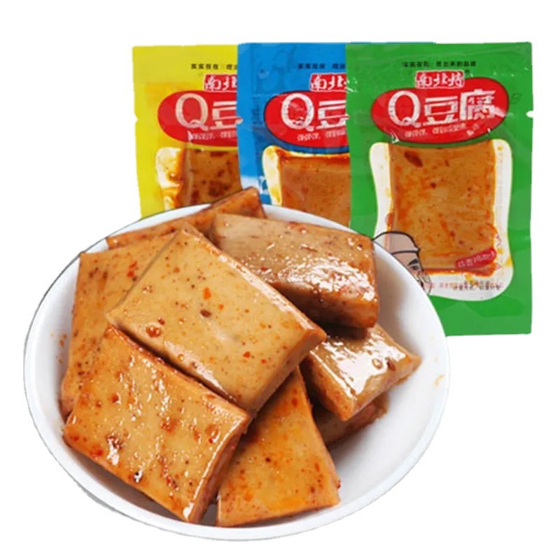 North and South Special Dried Bean Curd Snacks Wholesale Net Red Casual Instant Spicy Q Tofu Tender Dried Bean Curd in Bulk Small Package