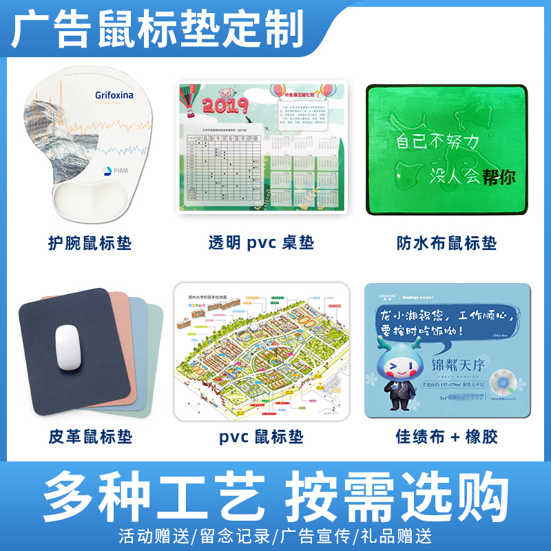Mouse Pad Customized with Pictures, Extra Large Desk Pad, E-Sports Game Animation Gift Advertising Mouse Pad, Custom Keyboard Pad