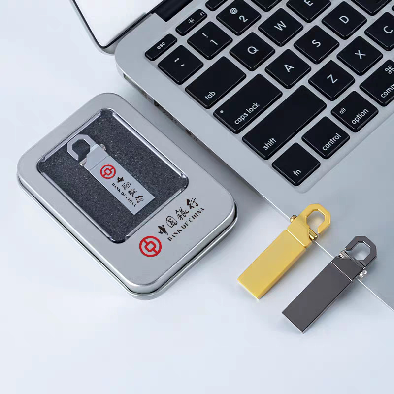 Manufacturer Wholesale U Disk Tiger Buckle Creative Keychain 16g Mini USB Flash Drive 32g Metal U Disk 64g Car Music U Disk