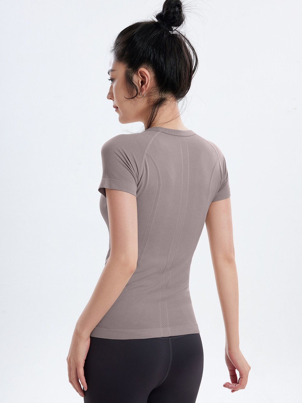 Stretch Sports Short-sleeved Summer Running Quick-drying T-shirt Women's Tight Yoga Clothes Top Pilates Training Fitness Clothes