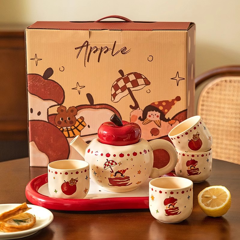 Water suit living room ceramic teapot suit tea set housewarming new house engagement wedding wedding gift for the bride