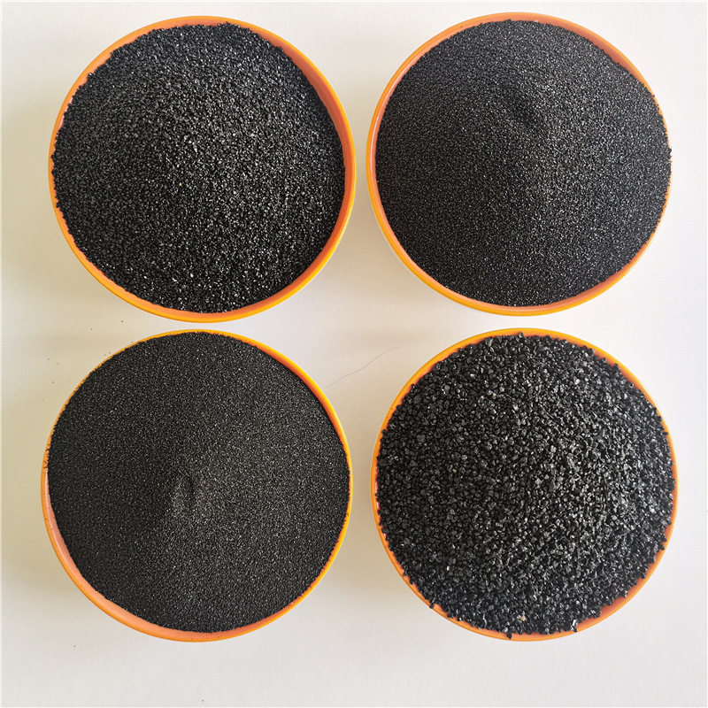 Emery Bright Black Sand Blasting Rust Removal Permeable Brick Black Copper Ore Sand Wear-Resistant Floor Machinery Polished Brown Corundum