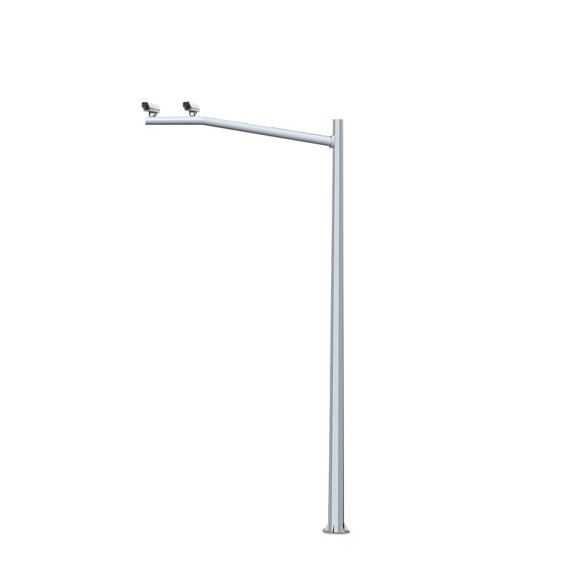 Factory Direct traffic monitoring pole electronic monitoring pole signal pole hot dip galvanized octagonal single arm monitoring pole wholesale