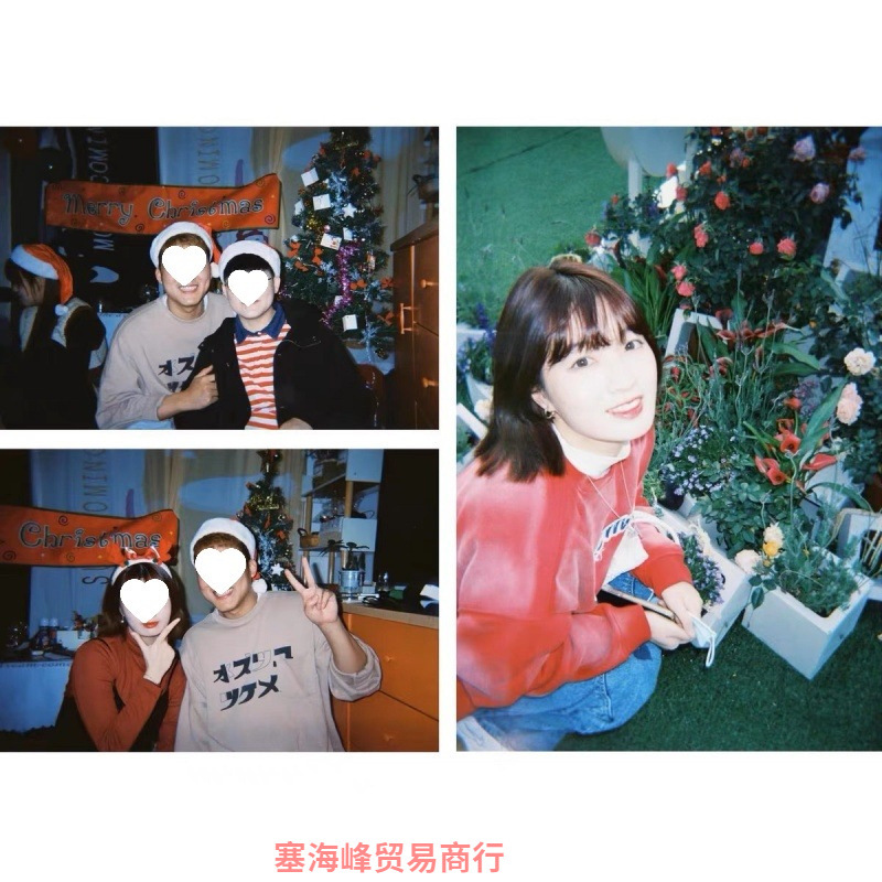 High School Japanese-Style Illustration Disposable Film Camera Black and White Color Film Point-And-Shoot Camera with Flash Brand New China