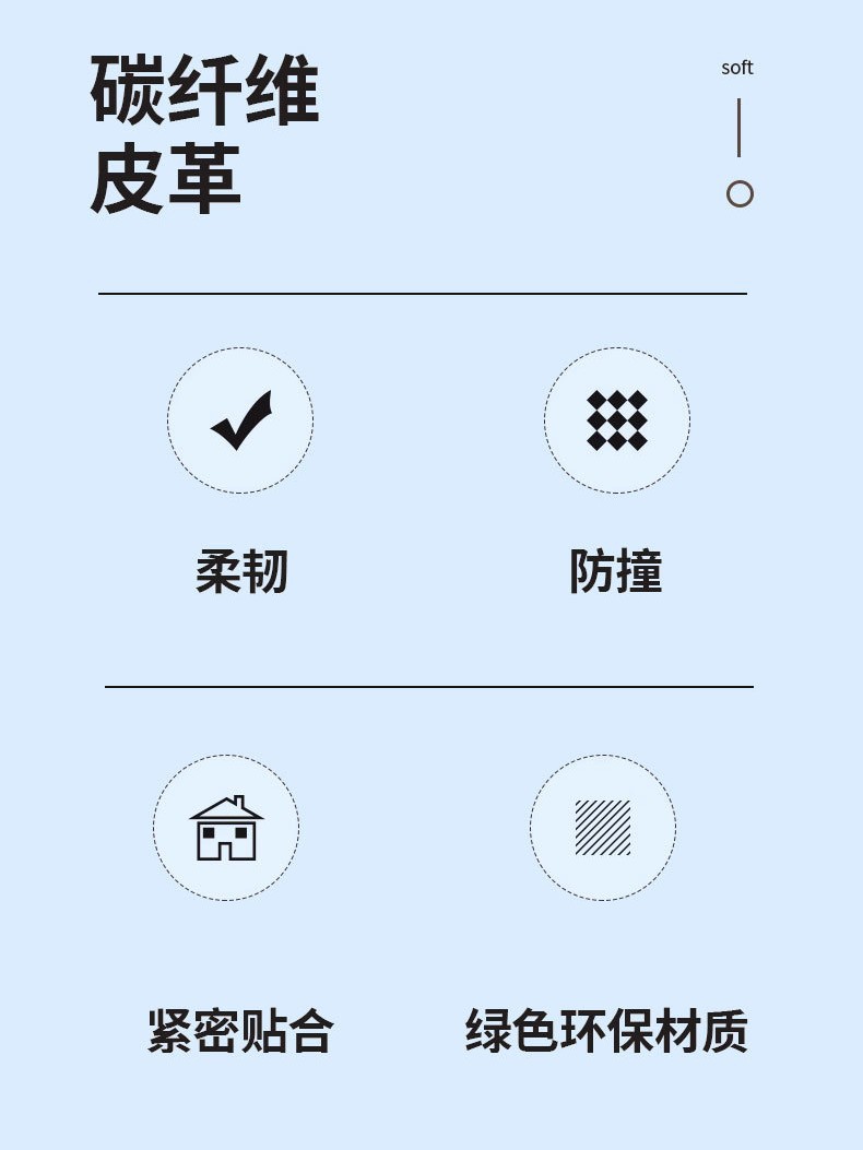 Table Tennis Racket Carbon Fiber Edge Protection Table Tennis Racket Texture Edge Protection Strip Matte Anti-Collision and Anti-Bump Self-Adhesive Protection