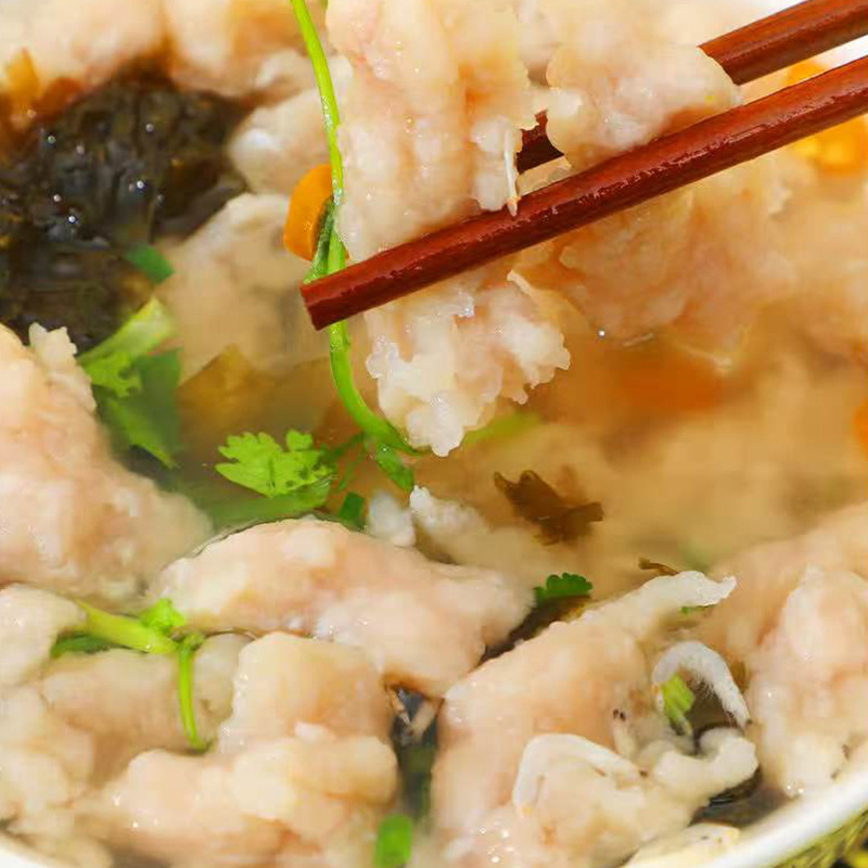 Fuding Meat Instant Frozen Lean Meatballs Special Instant Snacks Lean Meatballs Commercial Hot Pot Shop Wonton Shop Lean Meatballs