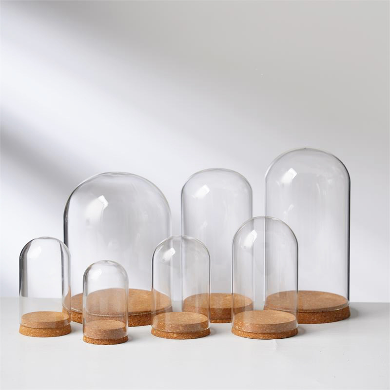 Cross-border Eternal Flower Dust Cover Clay Wool Felt Hand-made Blind Box Storage diy Cork Dried Flower Glass Cover