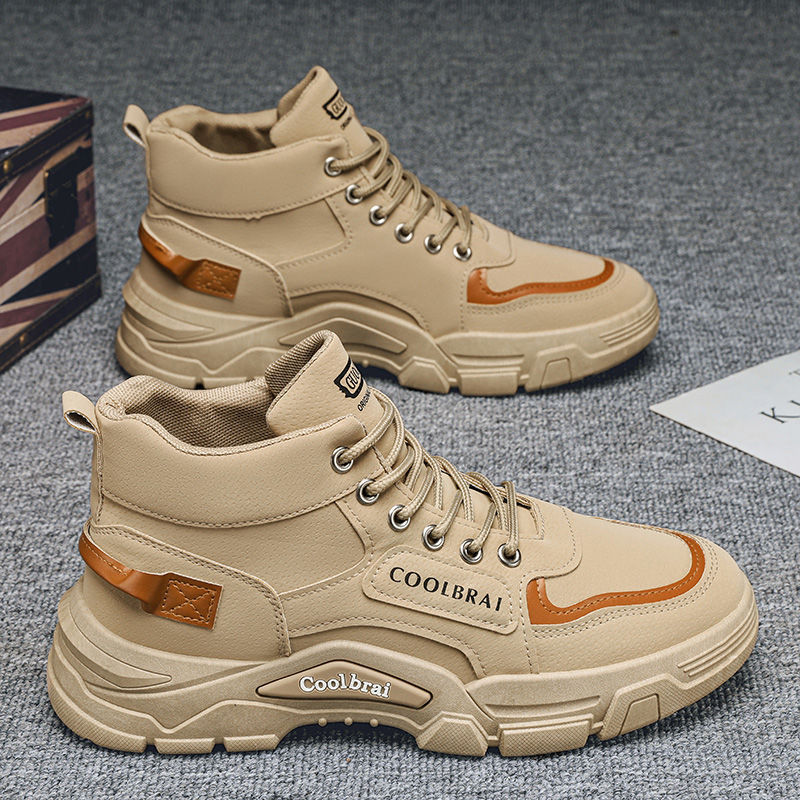 Высокие мужские ботинки 2023 зима новый стиль рабочей одежды для активного отдыха походов защита труда строительные ботинки противоскользящие износостойкие мартинсы