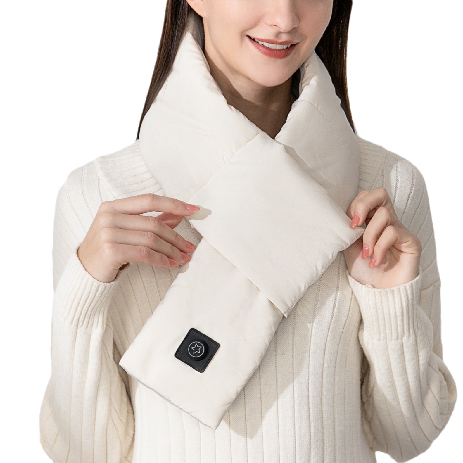 New electric heating scarf intelligent heating scarf heating massage shawl hot compress neck circumference warm neck protection one-piece delivery